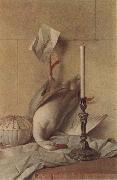 Jean Baptiste Oudry Still Life with White Duck oil painting reproduction